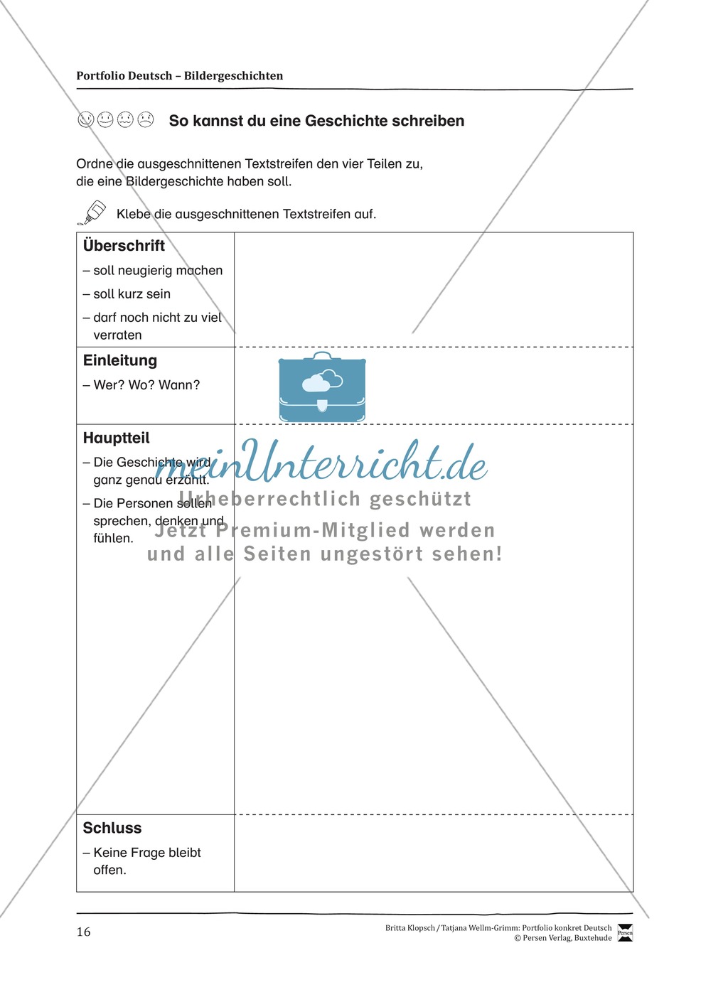 Kopiervorlagen für Aufsatzerziehung am Beispiel Bildergeschichte Preview 8