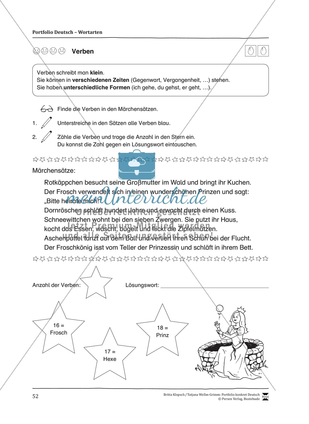 Kopiervorlagen für den Themenbereich Wortarten Preview 10