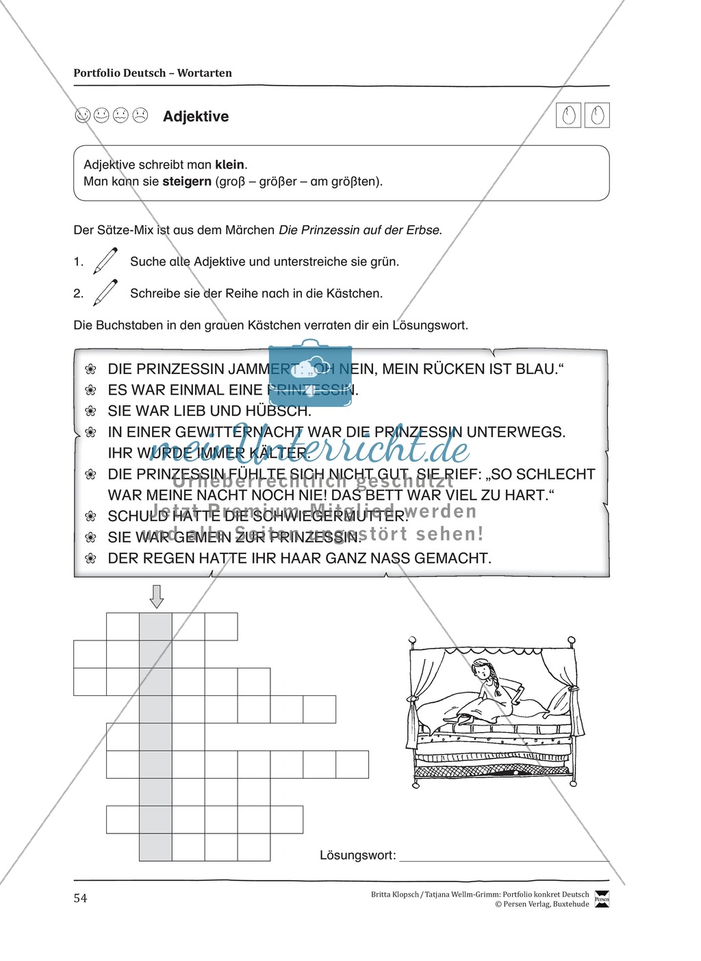Kopiervorlagen für den Themenbereich Wortarten Preview 12