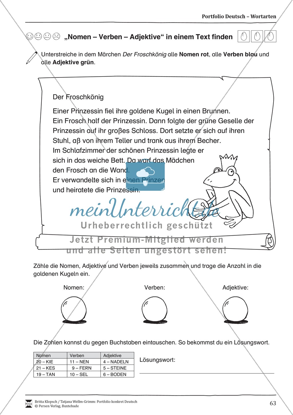 Kopiervorlagen für den Themenbereich Wortarten Preview 21