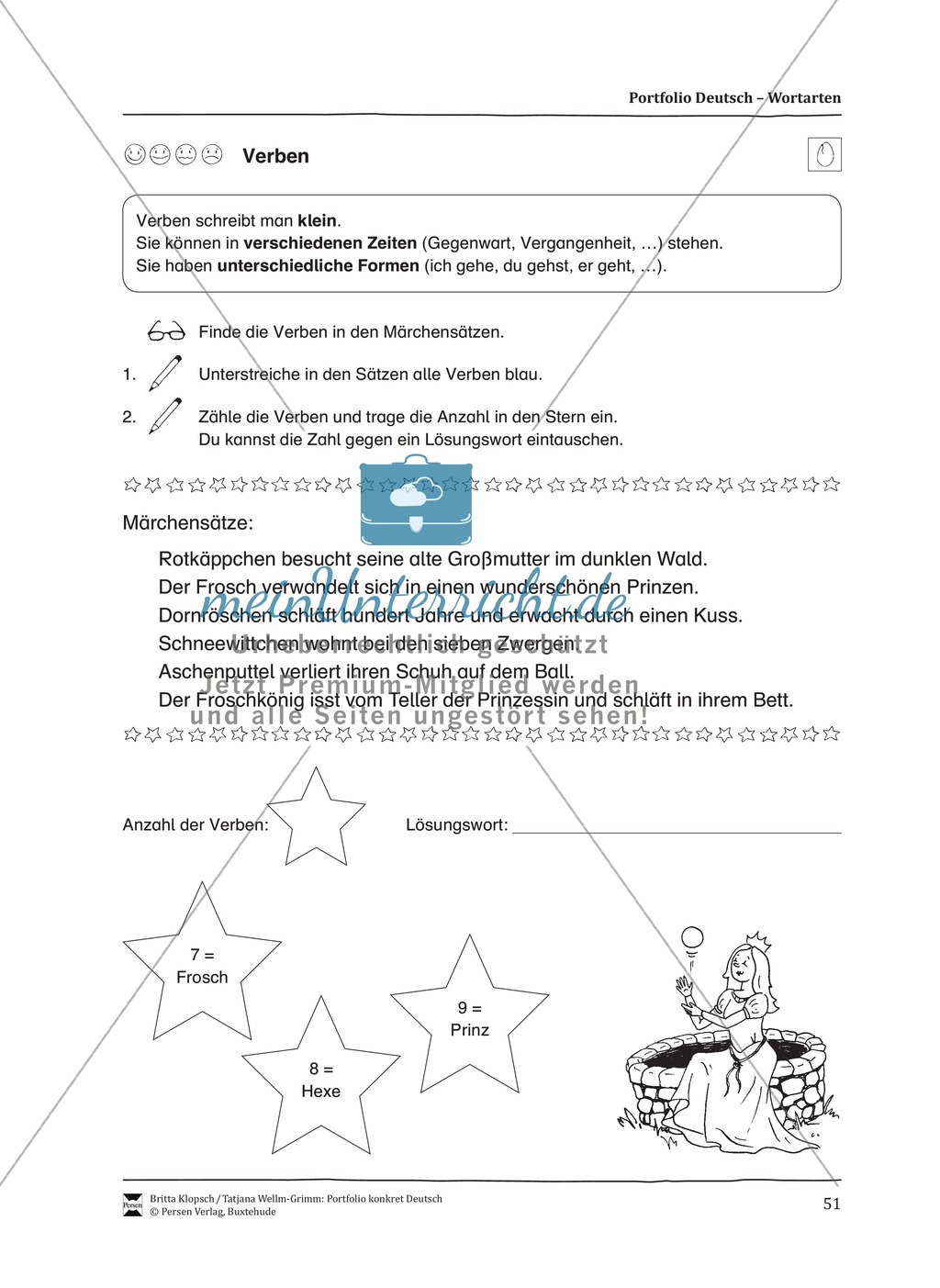 Kopiervorlagen für den Themenbereich Wortarten Preview 9