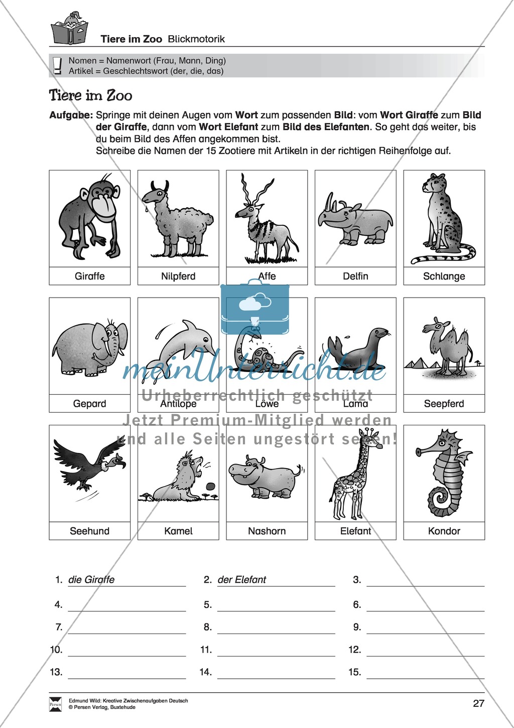 Kreative Aufgaben zum Üben von konzentriertem Lesen Preview 10