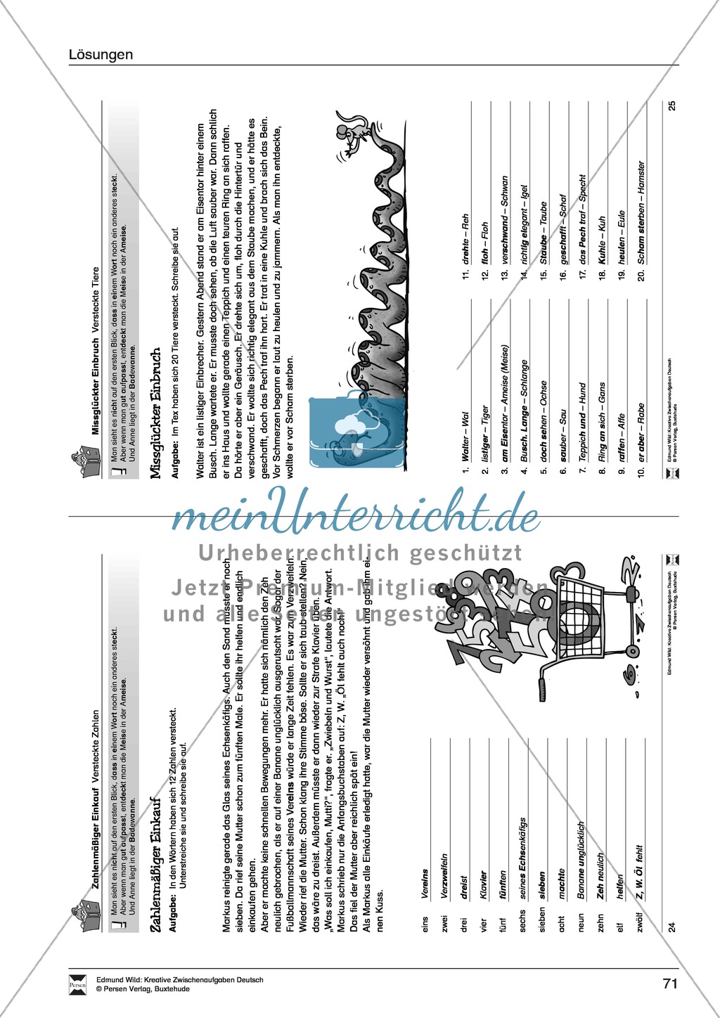 Kreative Aufgaben zum Üben von konzentriertem Lesen Preview 15