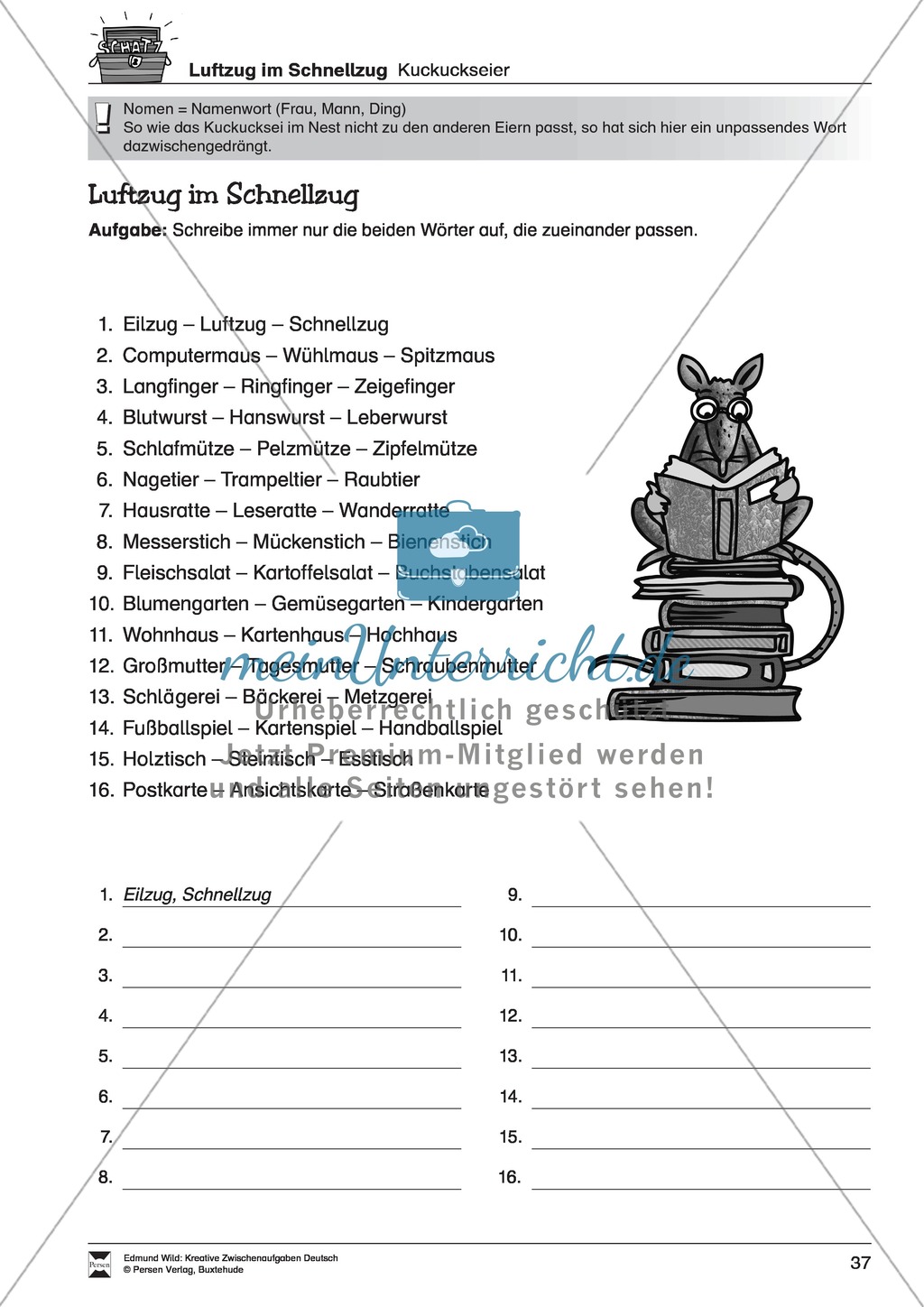 Kreative Aufgaben zum Erweitern des aktiven Wortschatzes Preview 10