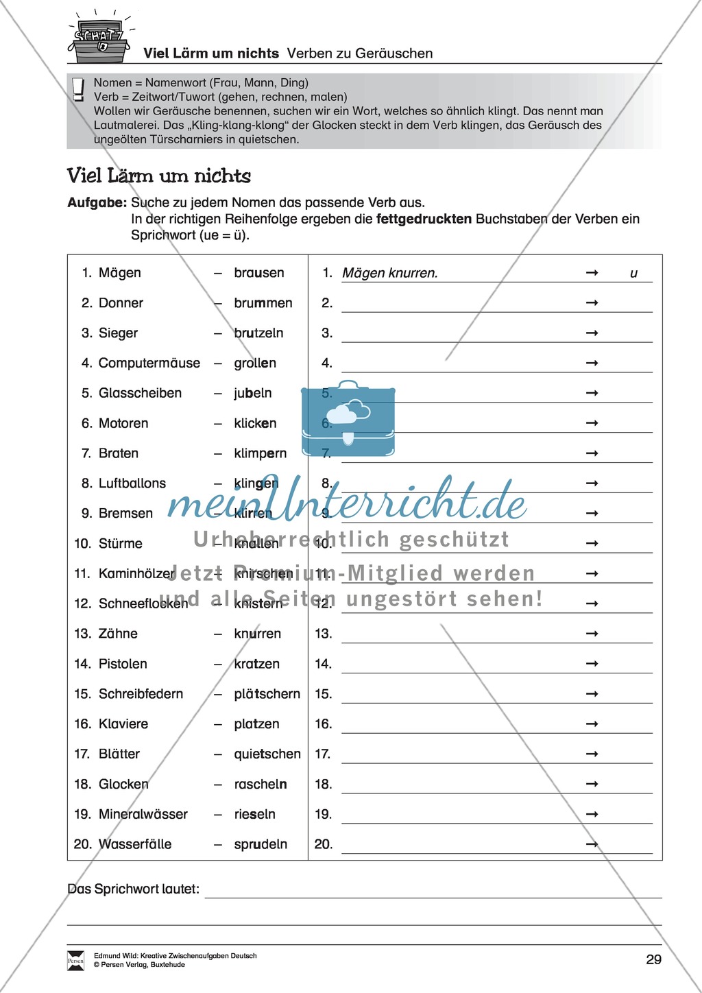 Kreative Aufgaben zum Erweitern des aktiven Wortschatzes Preview 2