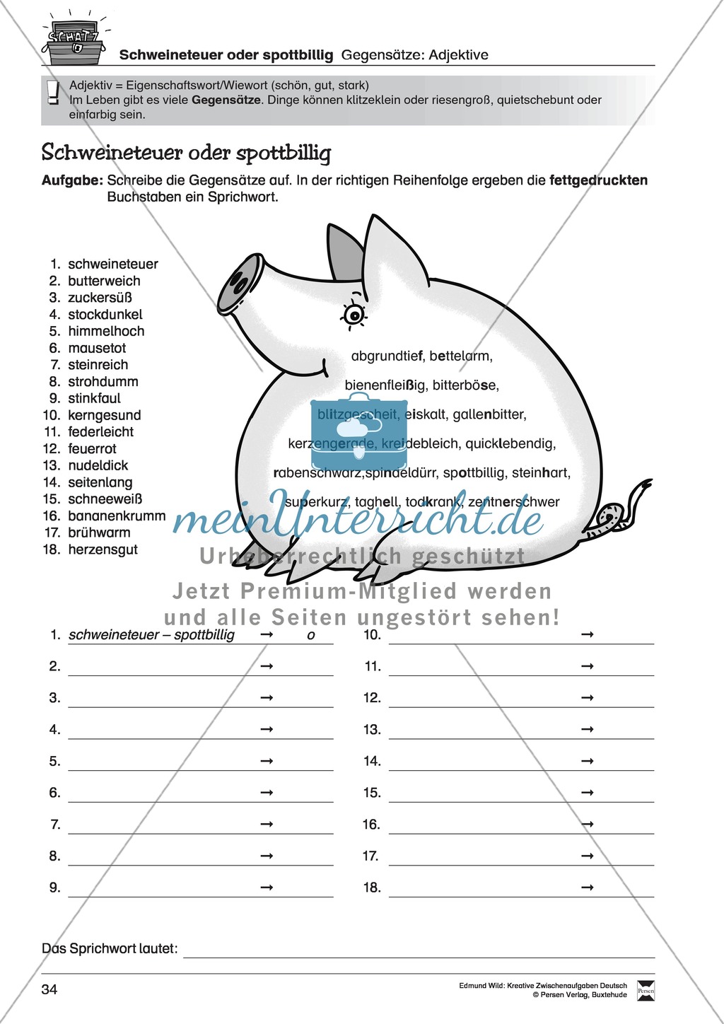 Kreative Aufgaben zum Erweitern des aktiven Wortschatzes Preview 7