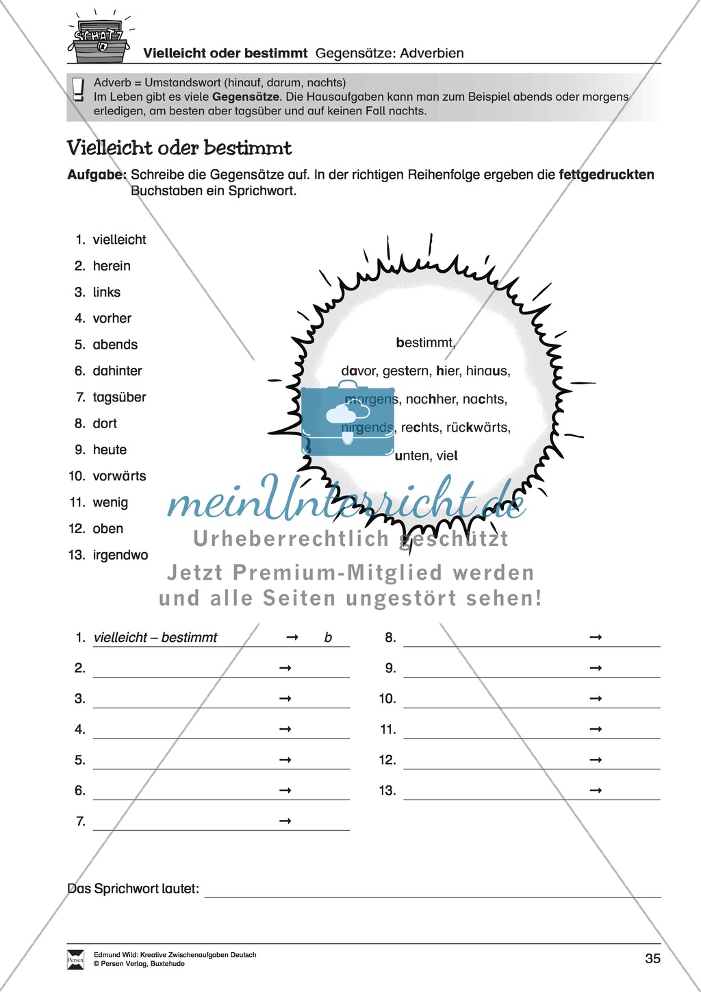 Kreative Aufgaben zum Erweitern des aktiven Wortschatzes Preview 8