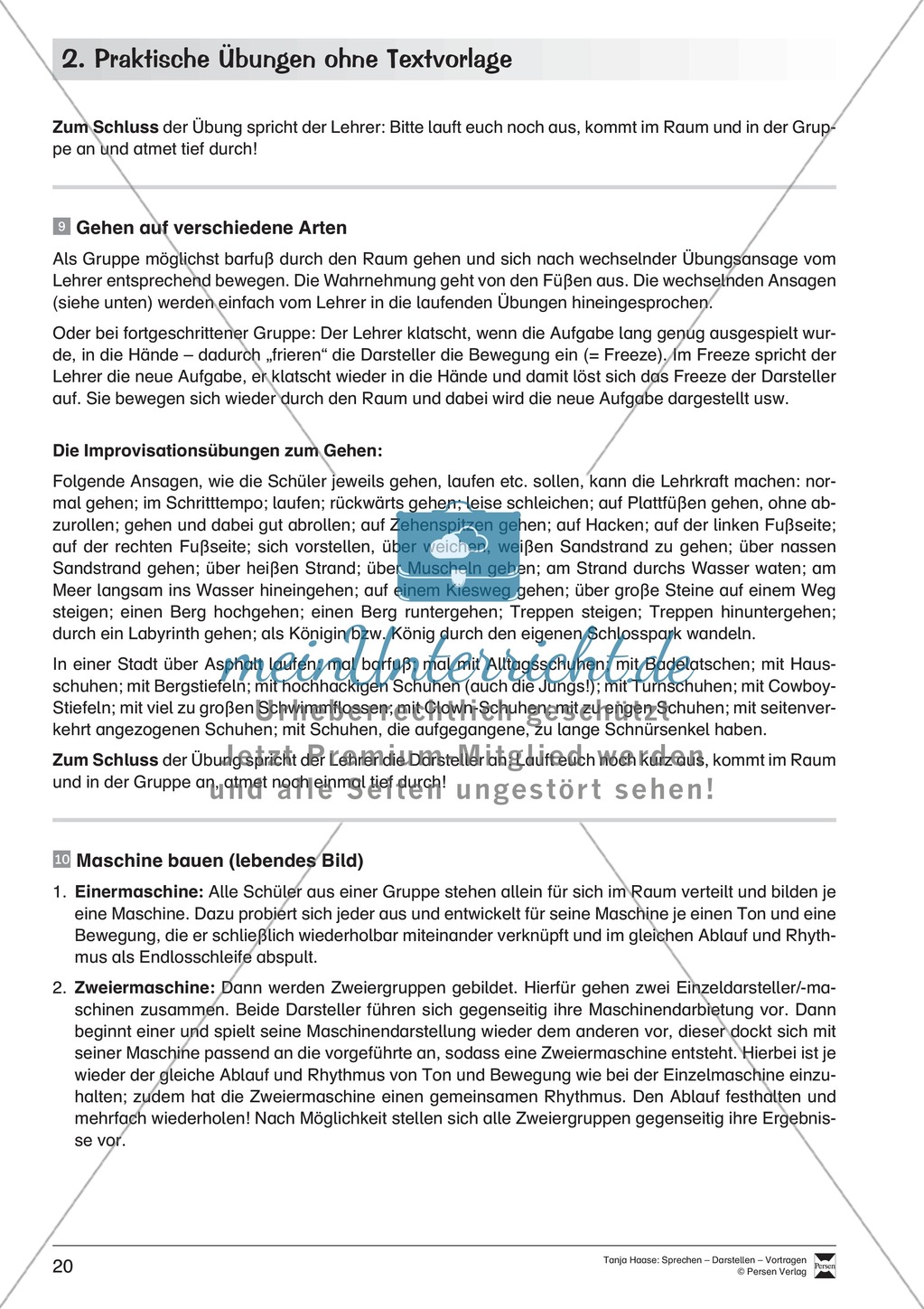 Szenische Übungen ohne Textvorlage: Sprachübungen + Spielübungen + Übungen zur Selbstpräsentation Preview 13