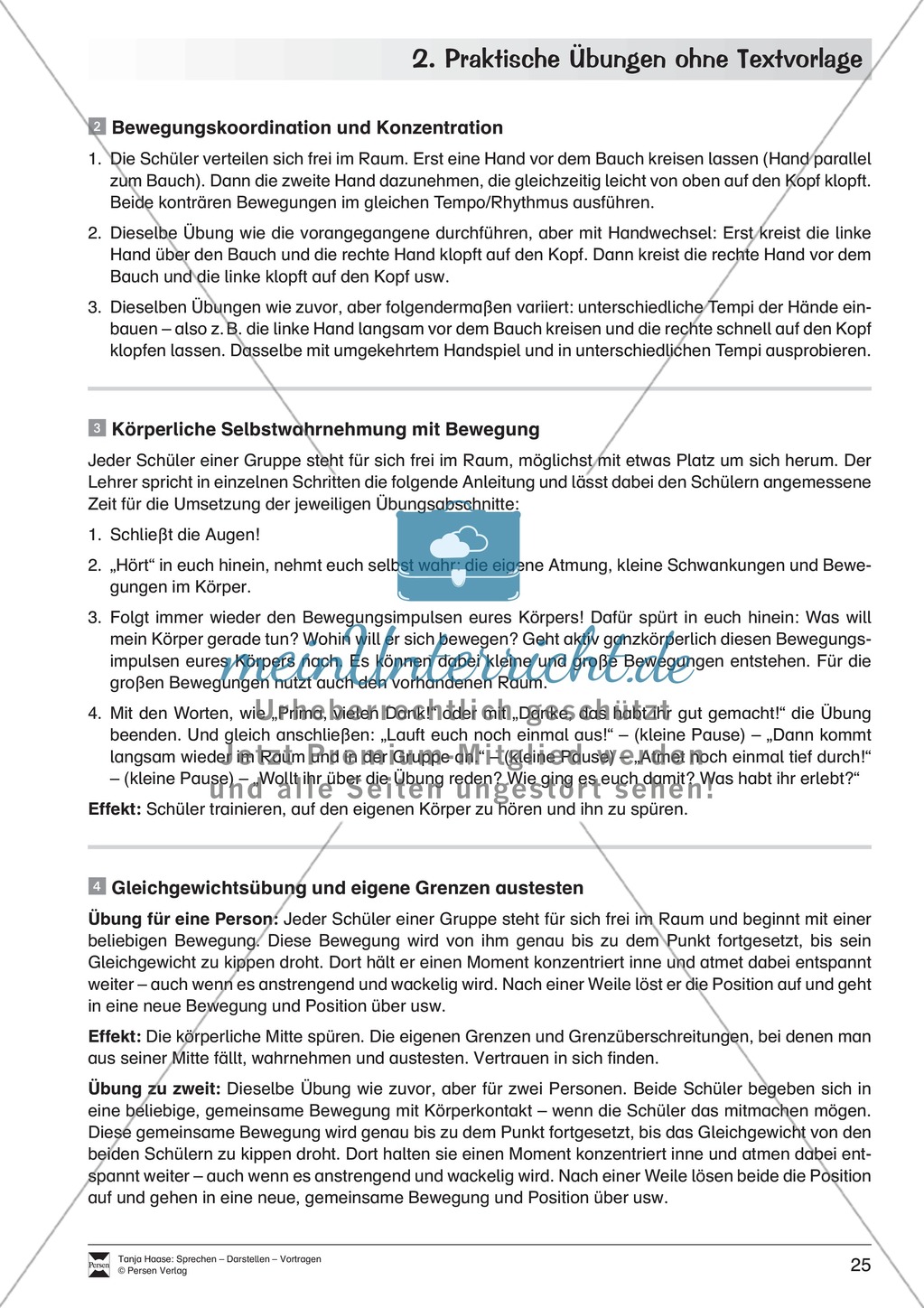Szenische Übungen ohne Textvorlage: Sprachübungen + Spielübungen + Übungen zur Selbstpräsentation Preview 18