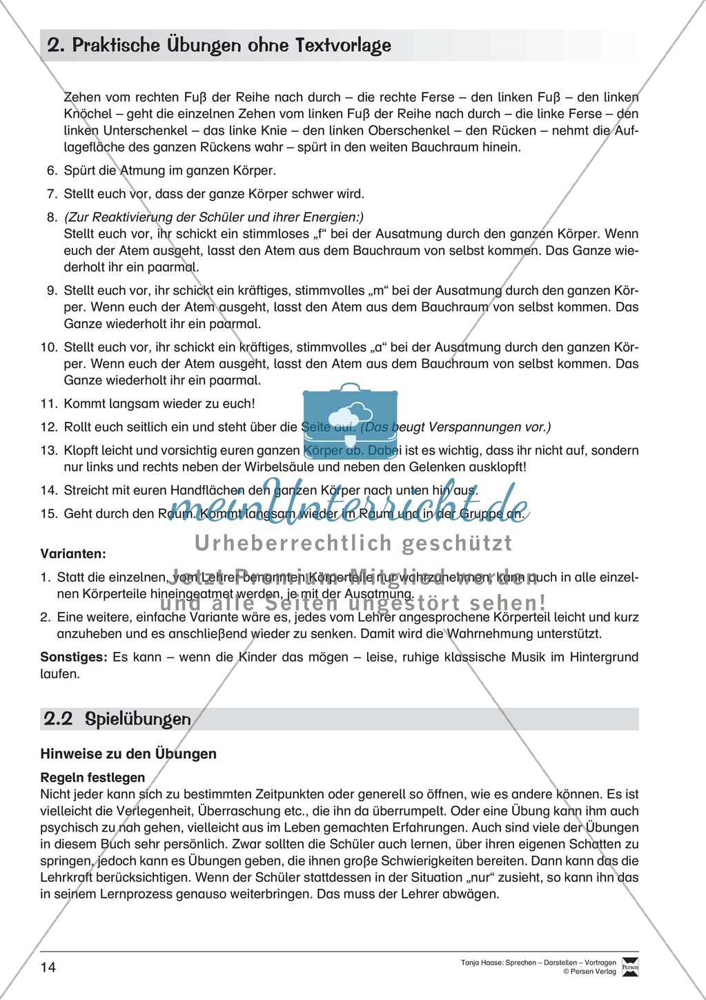 Szenische Übungen ohne Textvorlage: Sprachübungen + Spielübungen + Übungen zur Selbstpräsentation Preview 7