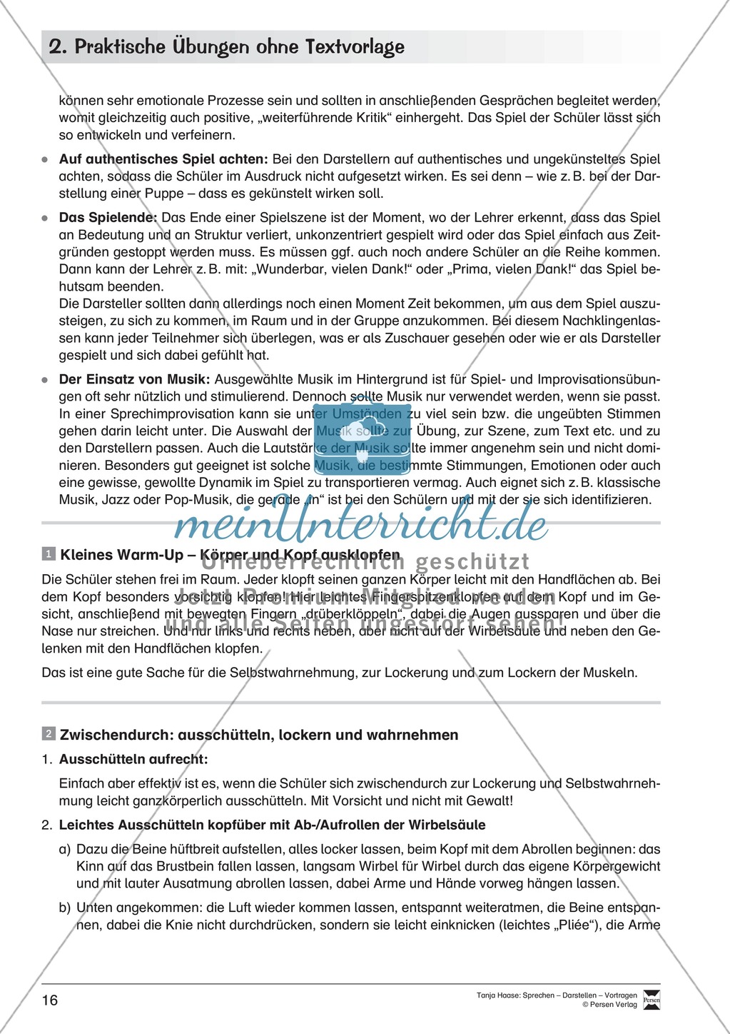 Szenische Übungen ohne Textvorlage: Sprachübungen + Spielübungen + Übungen zur Selbstpräsentation Preview 9
