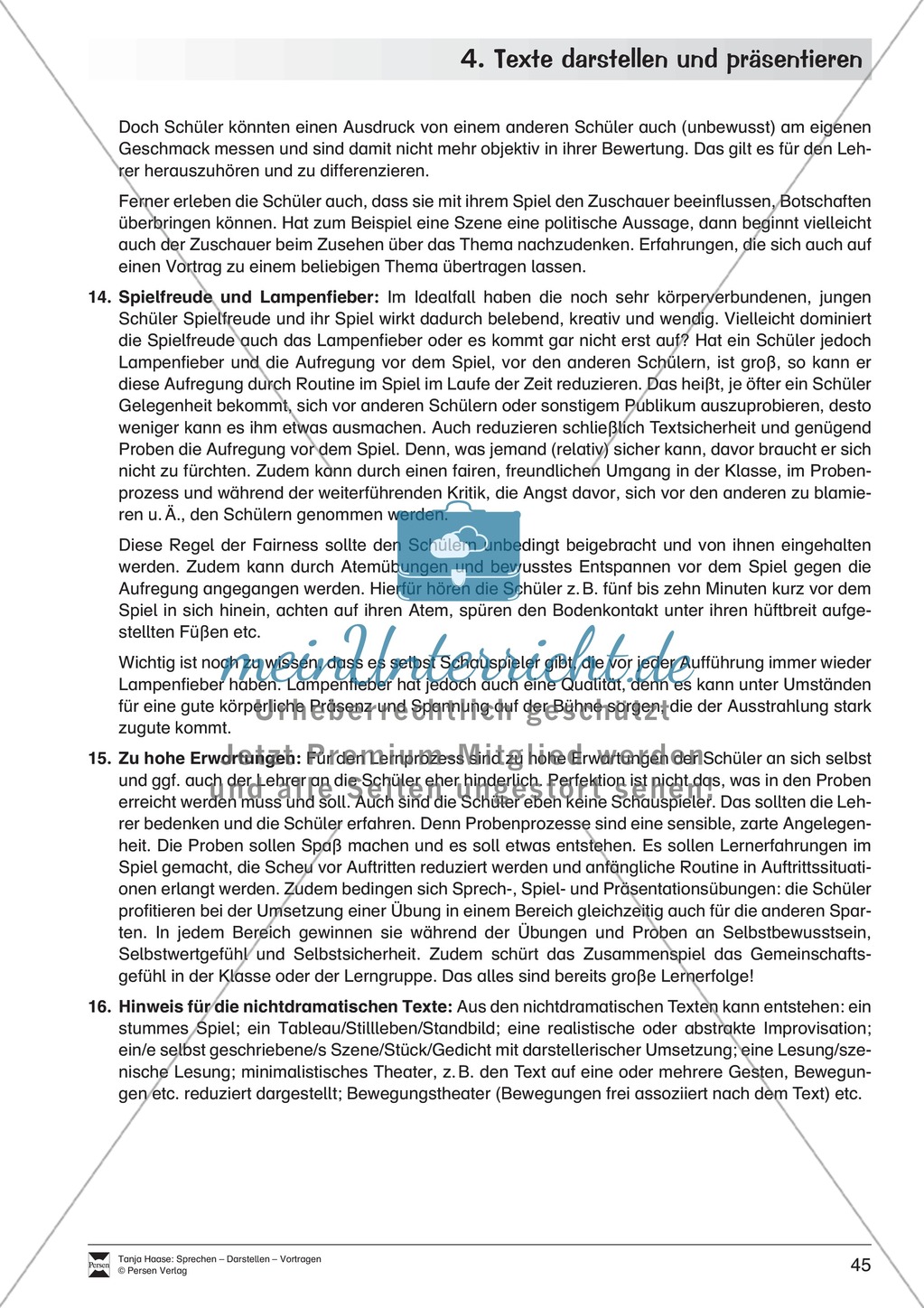 Übungen zum szenischen Darstellen und Präsentieren von Texten Preview 8