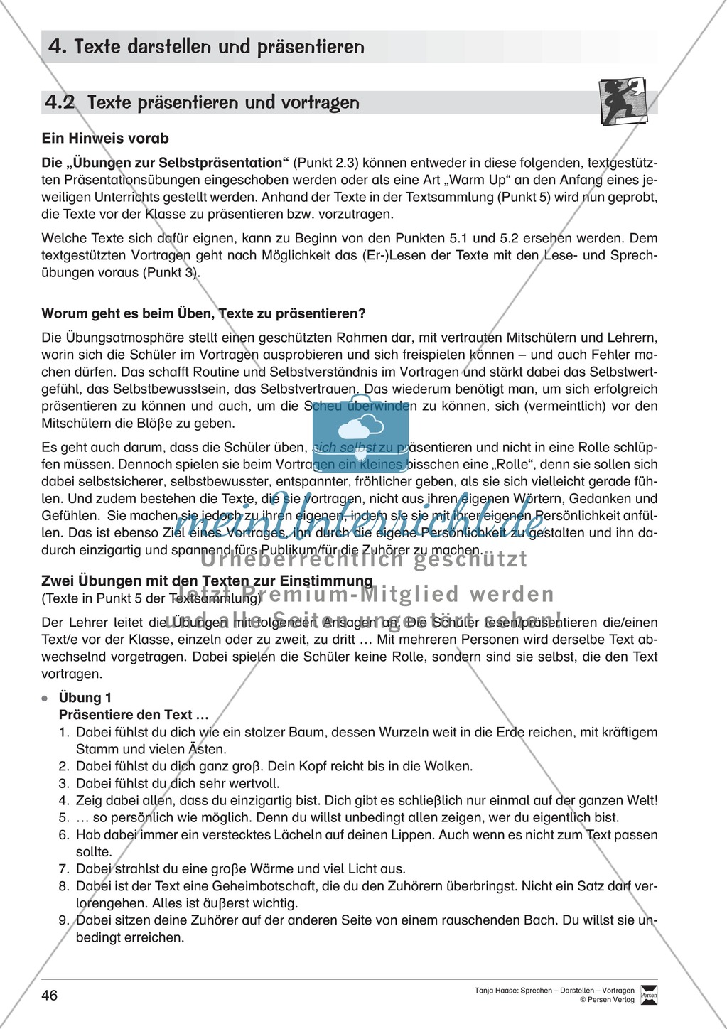 Übungen zum szenischen Darstellen und Präsentieren von Texten Preview 9