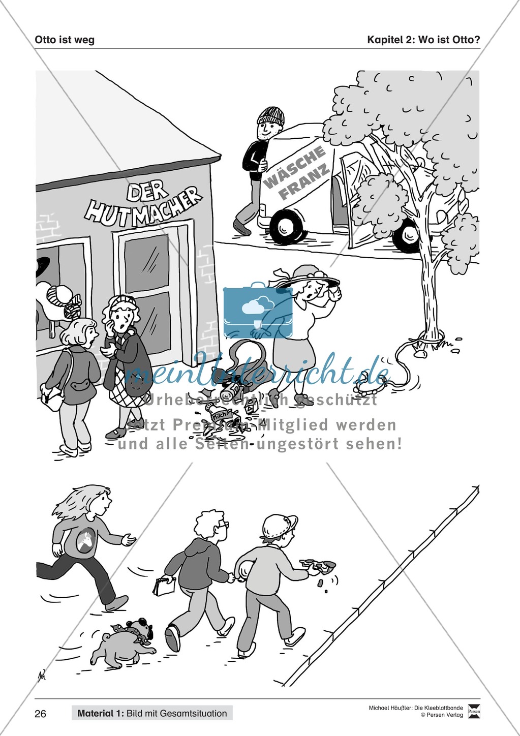 Lesekompetenz aufbauen: Übungen und Lesespiel zum Krimi "die Kleeblattbande" Preview 15
