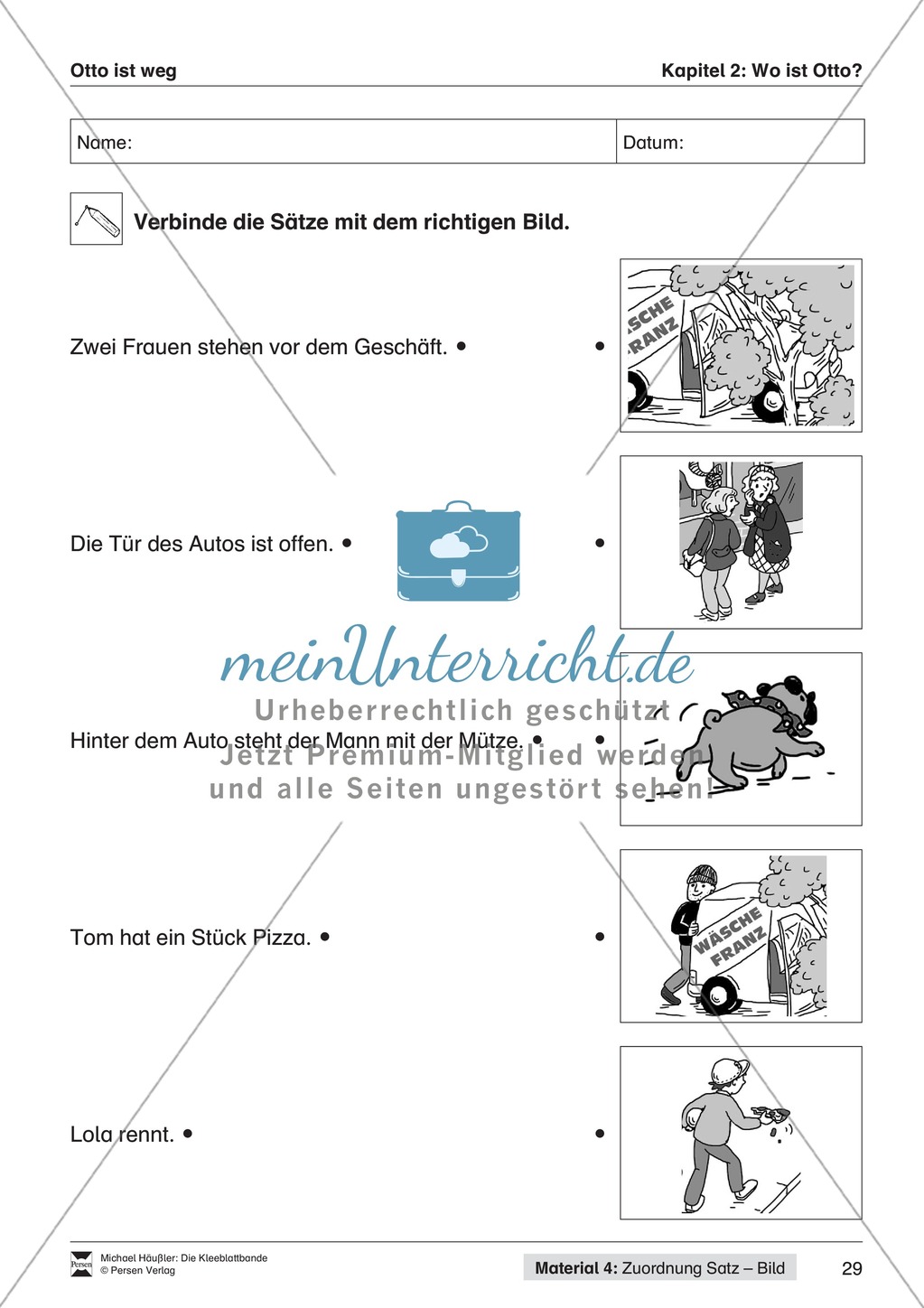 Lesekompetenz aufbauen: Übungen und Lesespiel zum Krimi "die Kleeblattbande" Preview 18