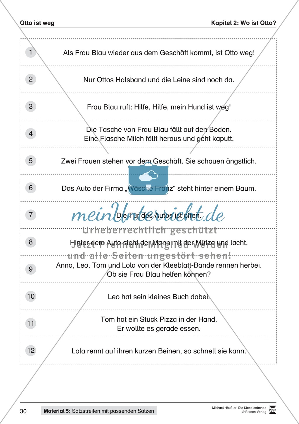 Lesekompetenz aufbauen: Übungen und Lesespiel zum Krimi "die Kleeblattbande" Preview 19