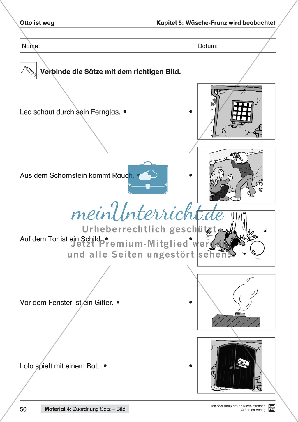 Lesekompetenz aufbauen: Übungen und Lesespiel zum Krimi "die Kleeblattbande" Preview 39