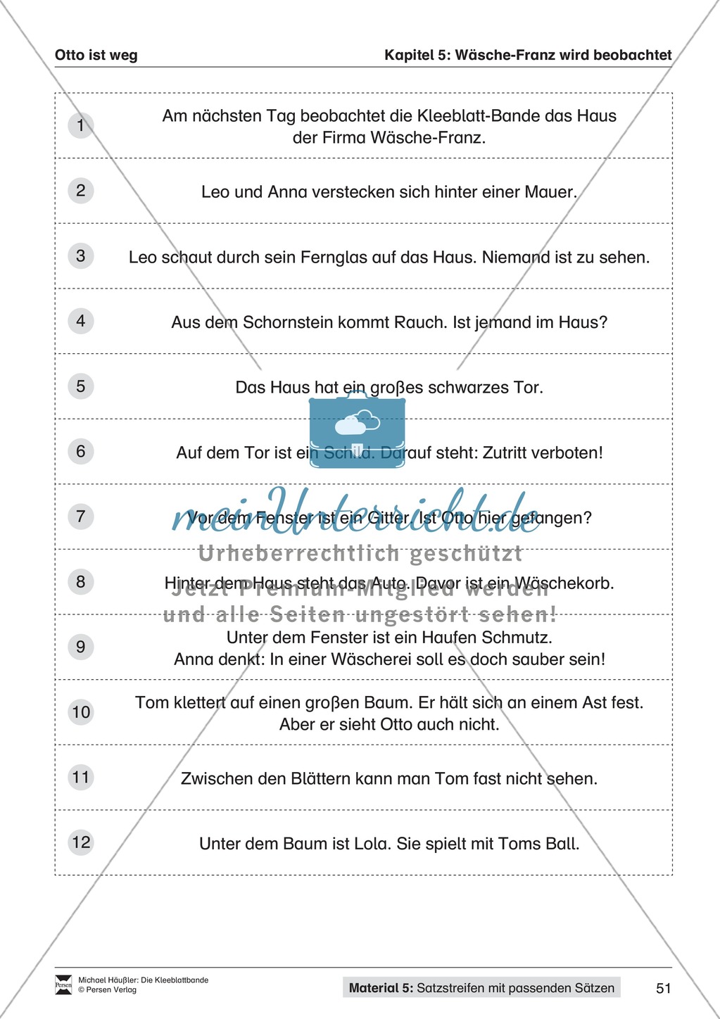Lesekompetenz aufbauen: Übungen und Lesespiel zum Krimi "die Kleeblattbande" Preview 40