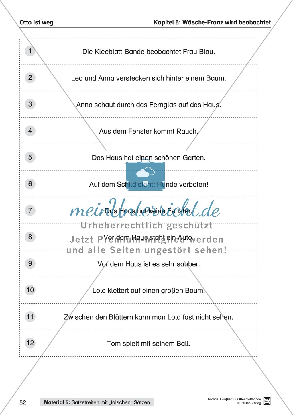 Lesekompetenz aufbauen: Übungen und Lesespiel zum Krimi "die Kleeblattbande" Preview 41