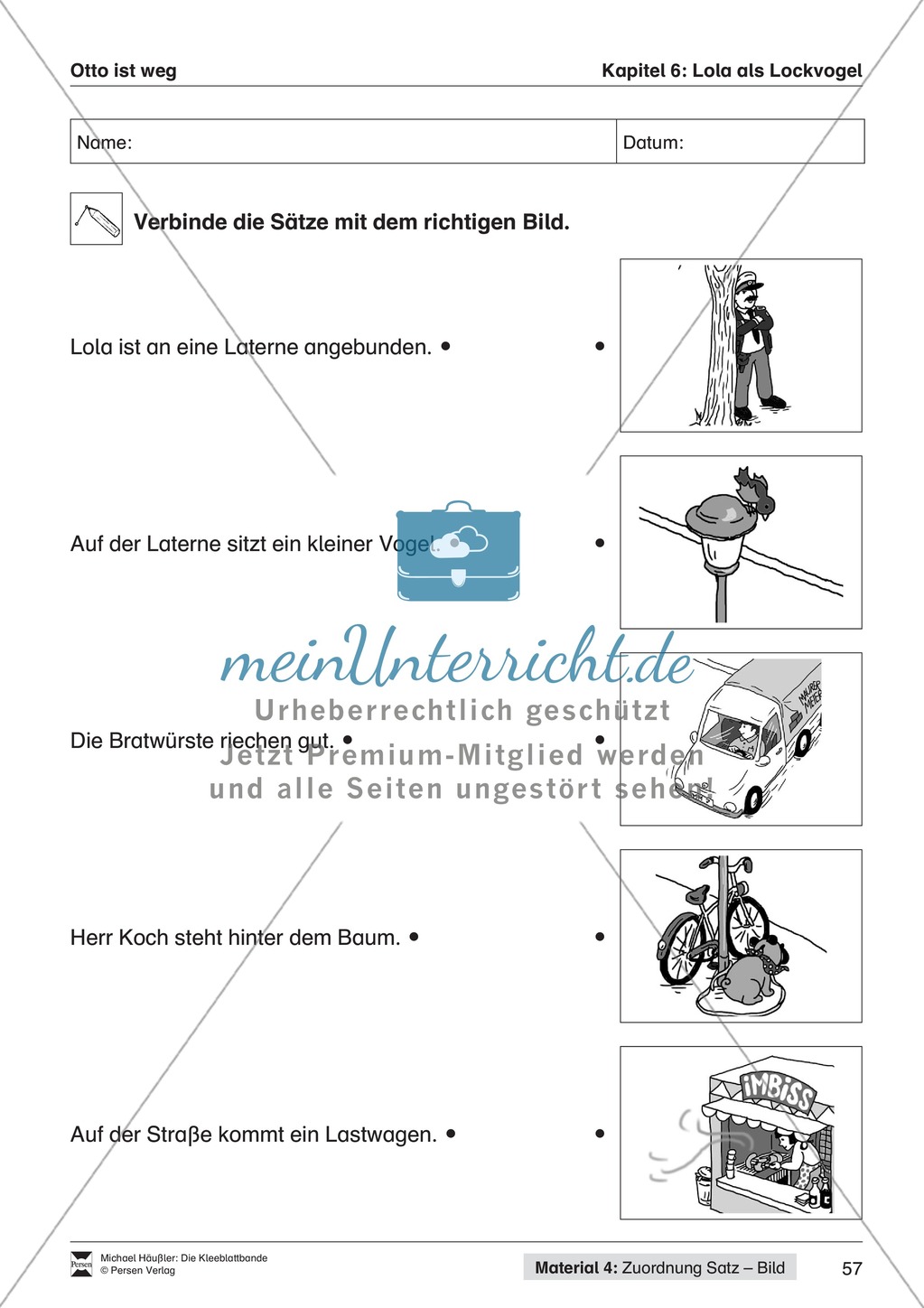 Lesekompetenz aufbauen: Übungen und Lesespiel zum Krimi "die Kleeblattbande" Preview 46