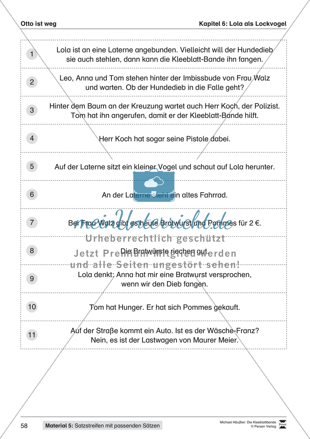 Lesekompetenz aufbauen: Übungen und Lesespiel zum Krimi "die Kleeblattbande" Preview 47