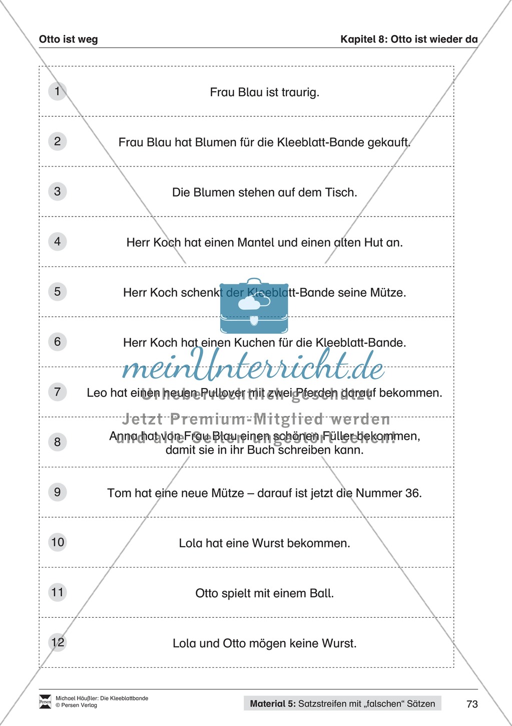 Lesekompetenz aufbauen: Übungen und Lesespiel zum Krimi "die Kleeblattbande" Preview 62