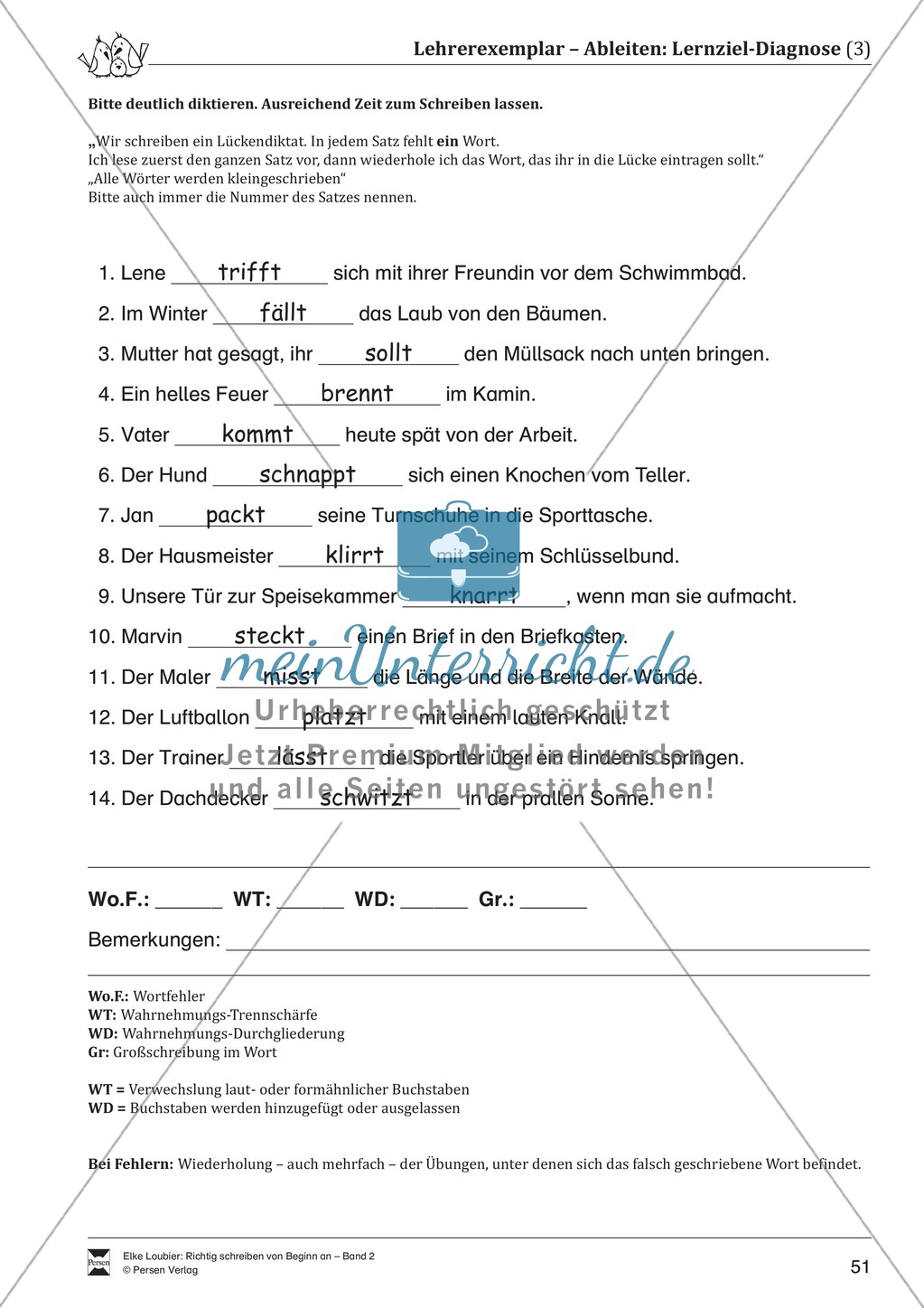 Rechtschreibung üben: Rechtschreibstrategie