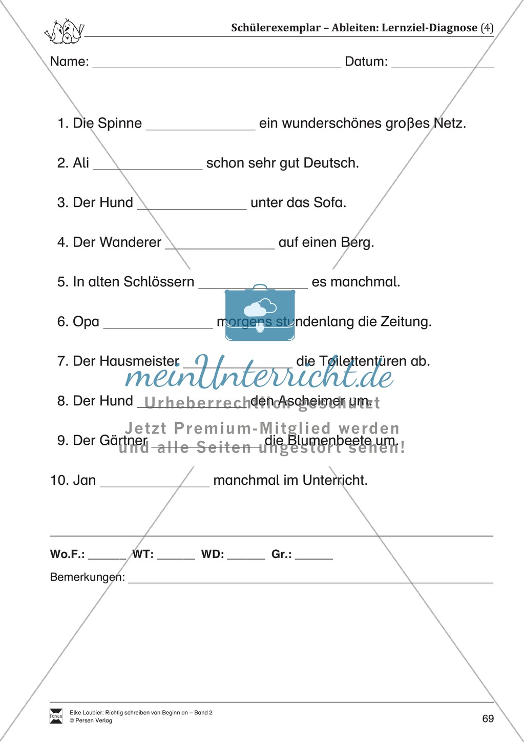 Rechtschreibung üben: Rechtschreibstrategie