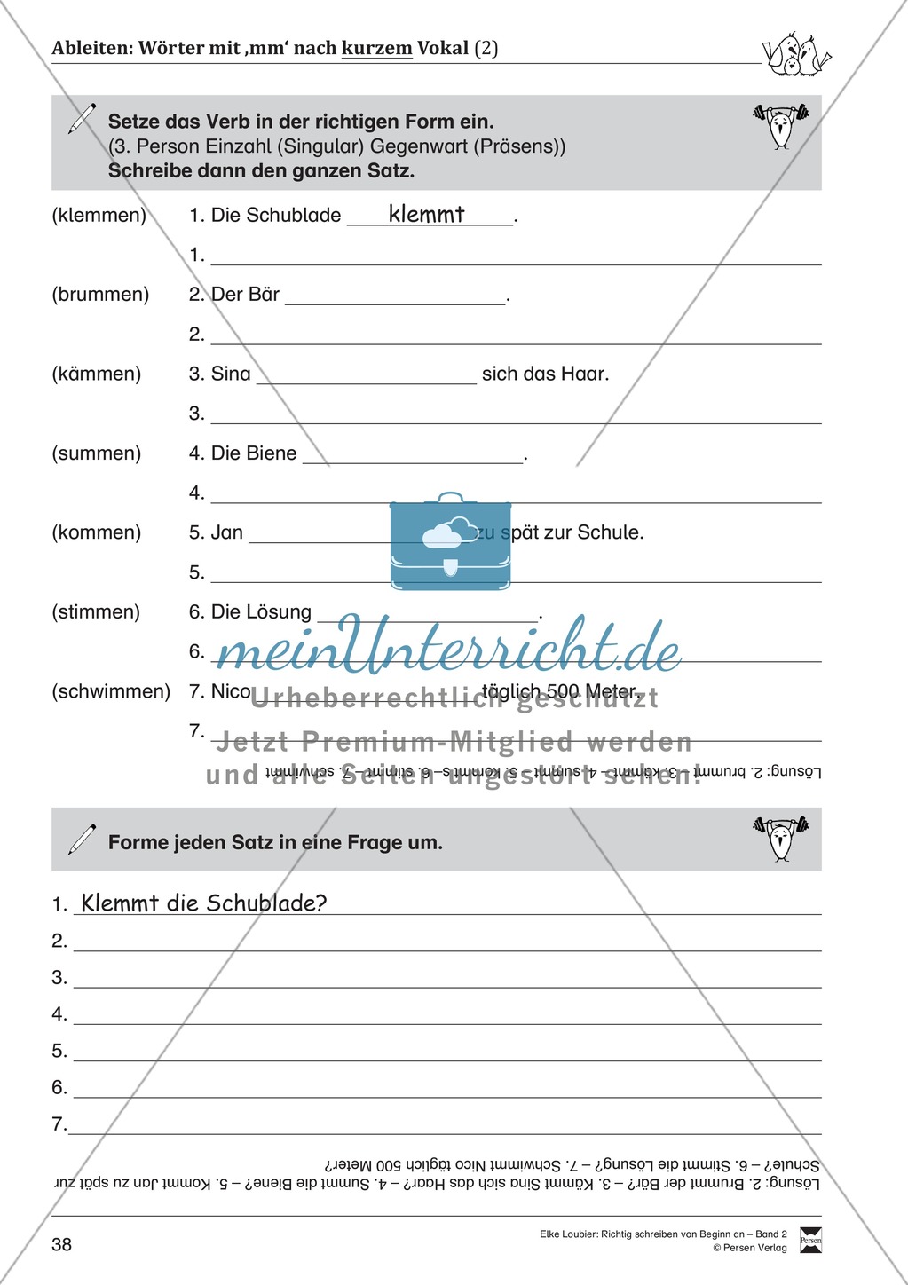 Rechtschreibung üben: Rechtschreibstrategie
