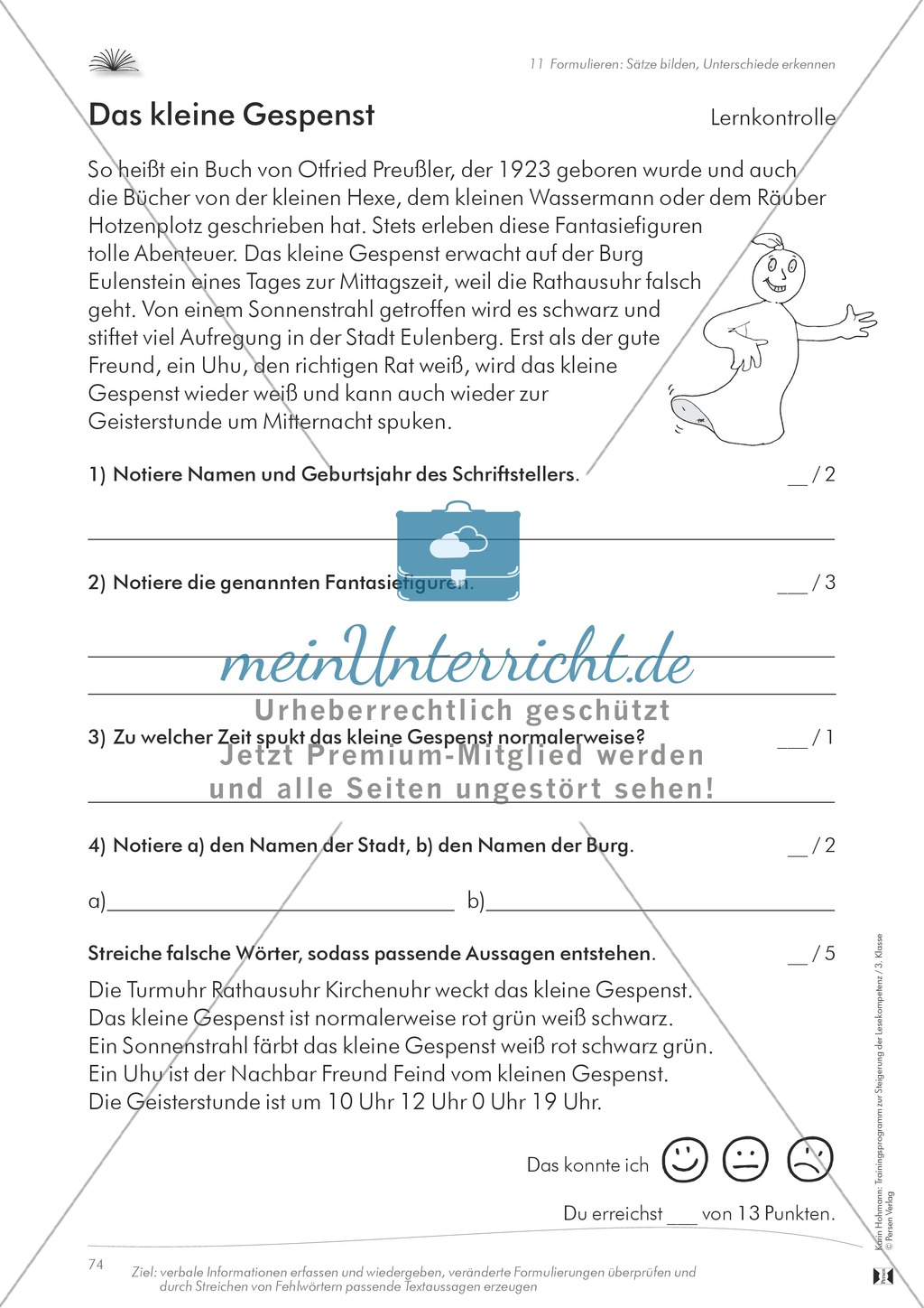Lesekompetenz aufbauen: Sätze formulieren Preview 7