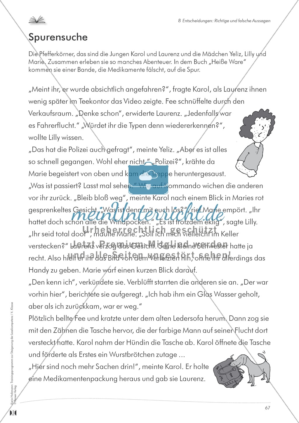 Lesekompetenz aufbauen - richtige Aussagen erkennen: Till Eulenspiegel Preview 11