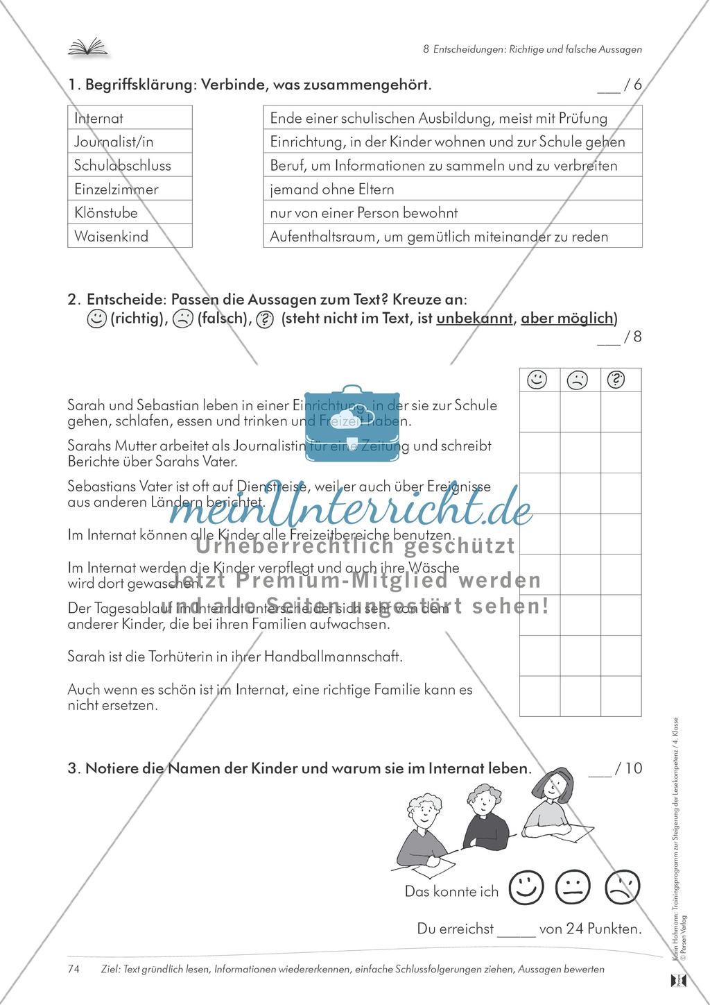 Lesekompetenz aufbauen - richtige Aussagen erkennen: Till Eulenspiegel Preview 18