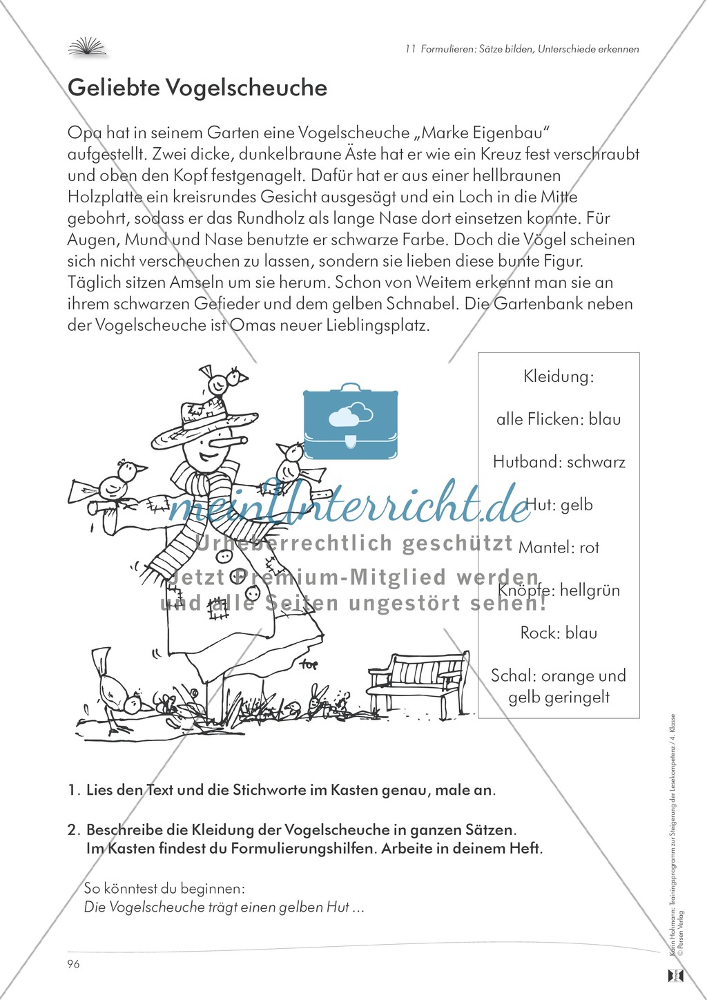 Lese- und Schreibkompetenz aufbauen - Sätze formulieren Preview 1