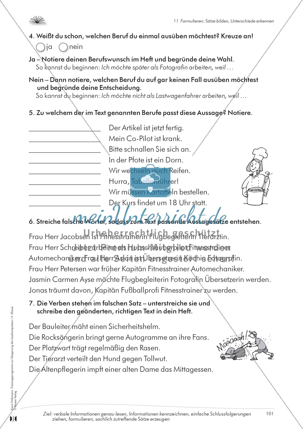 Lese- und Schreibkompetenz aufbauen - Sätze formulieren Preview 6
