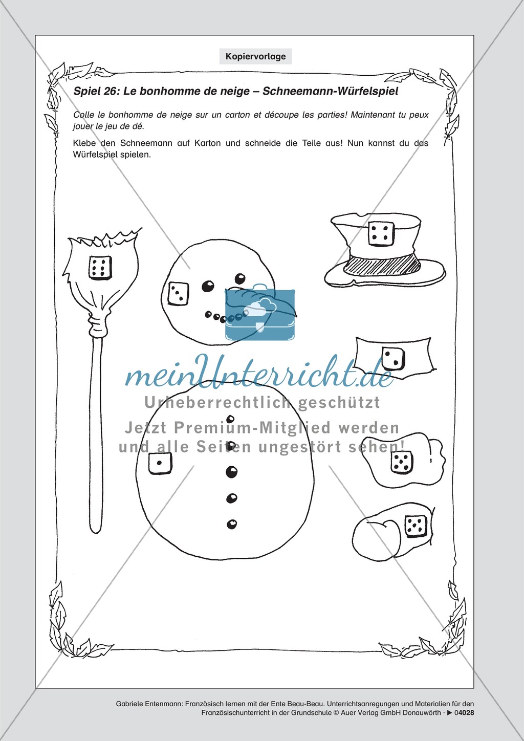 Le bonhomme de neige- Der Schneemann Preview 2