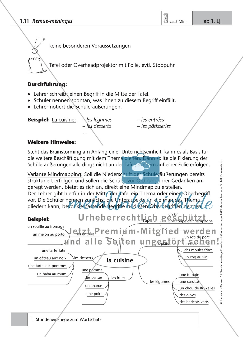 5-minütige Stundeneinstiege zum Wortschatz ab dem 1.Lernjahr. Preview 11