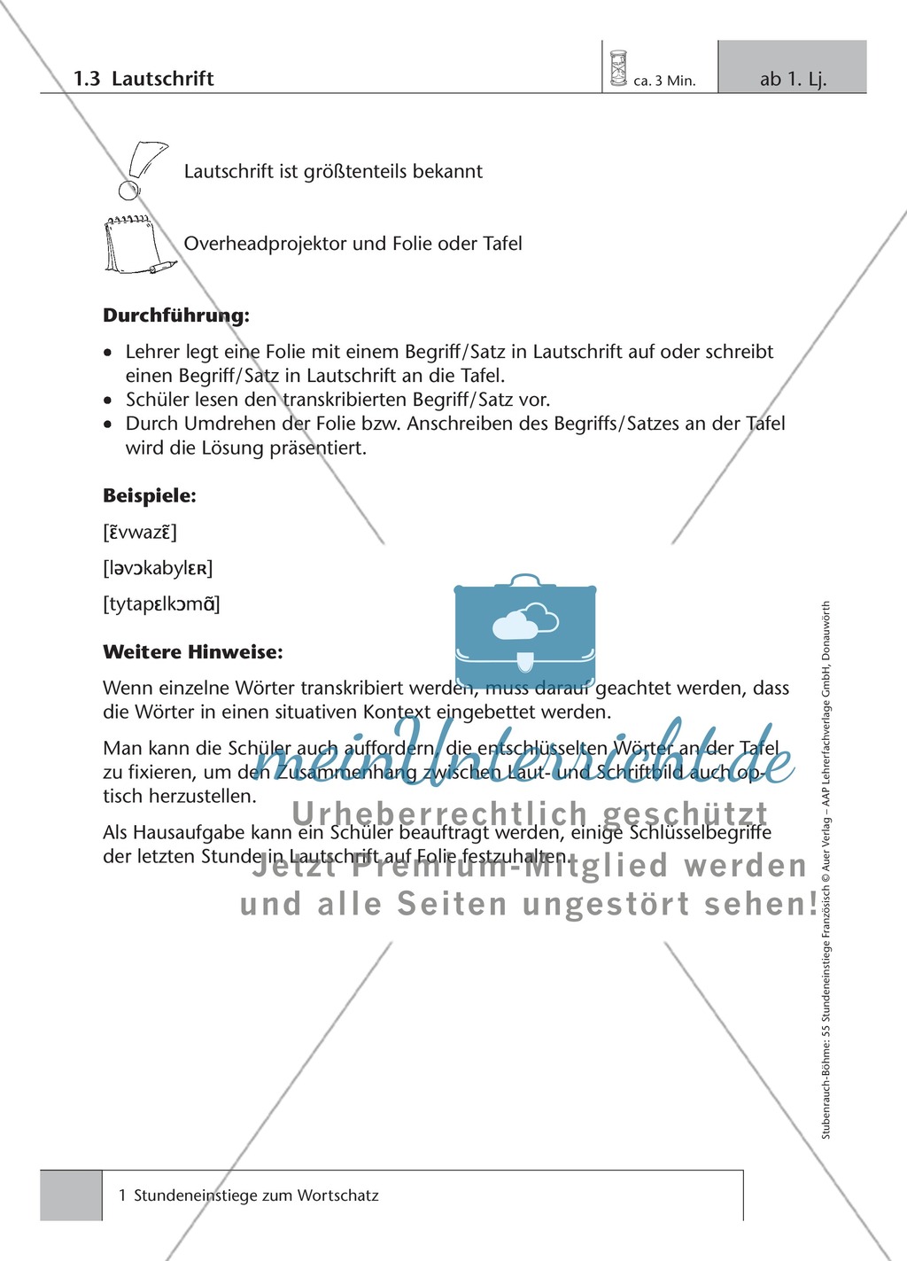 5-minütige Stundeneinstiege zum Wortschatz ab dem 1.Lernjahr. Preview 3