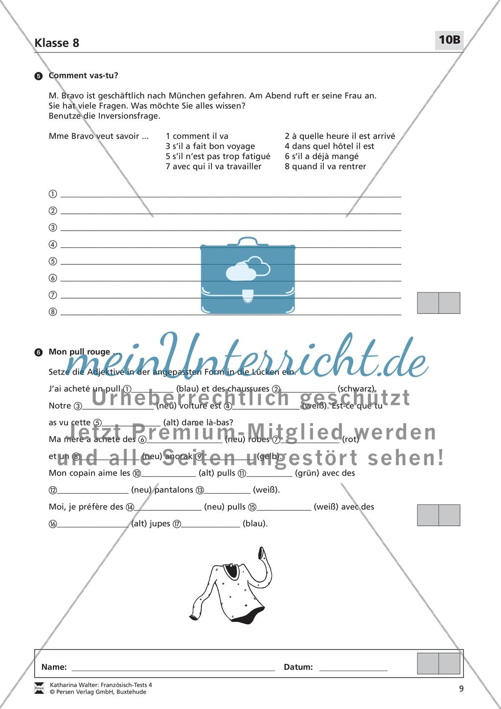 Französisch-Tests 4 Preview 11