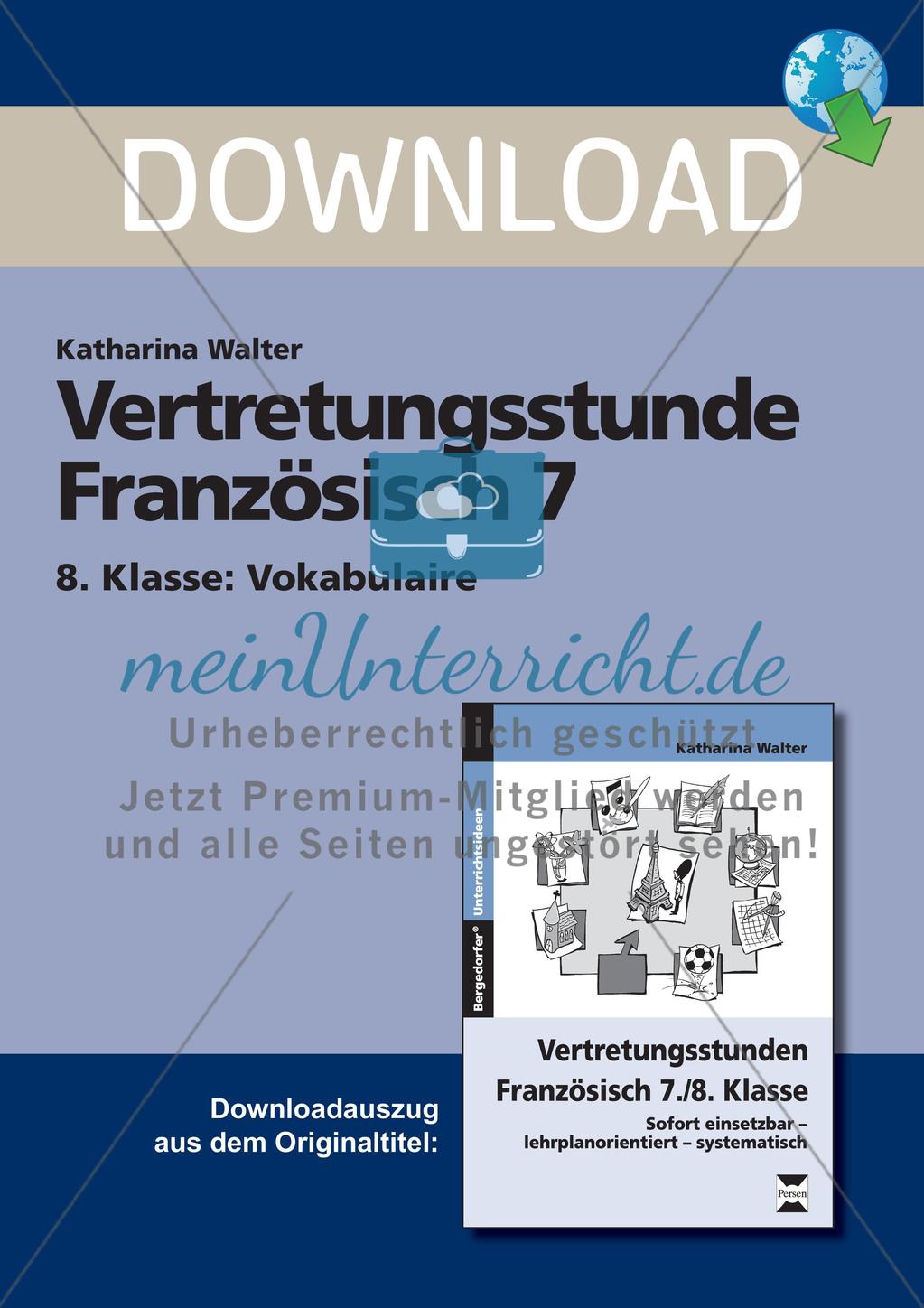 Vertretungsstunde Französisch 7 Preview 1
