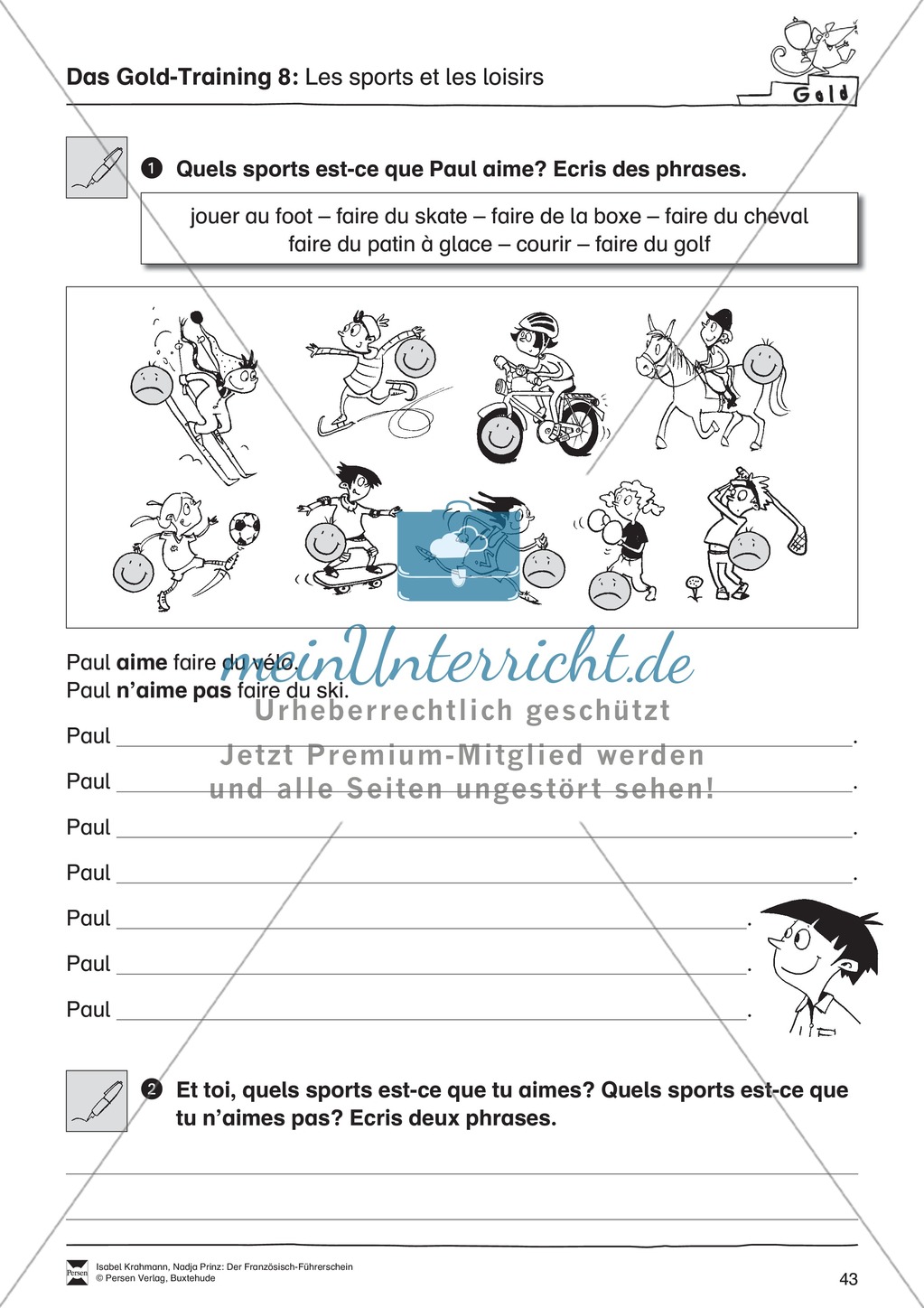 Sport Französisch Sport Französisch