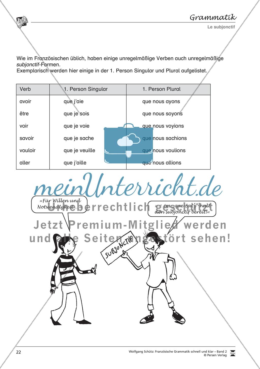 Le subjonctif Preview 2