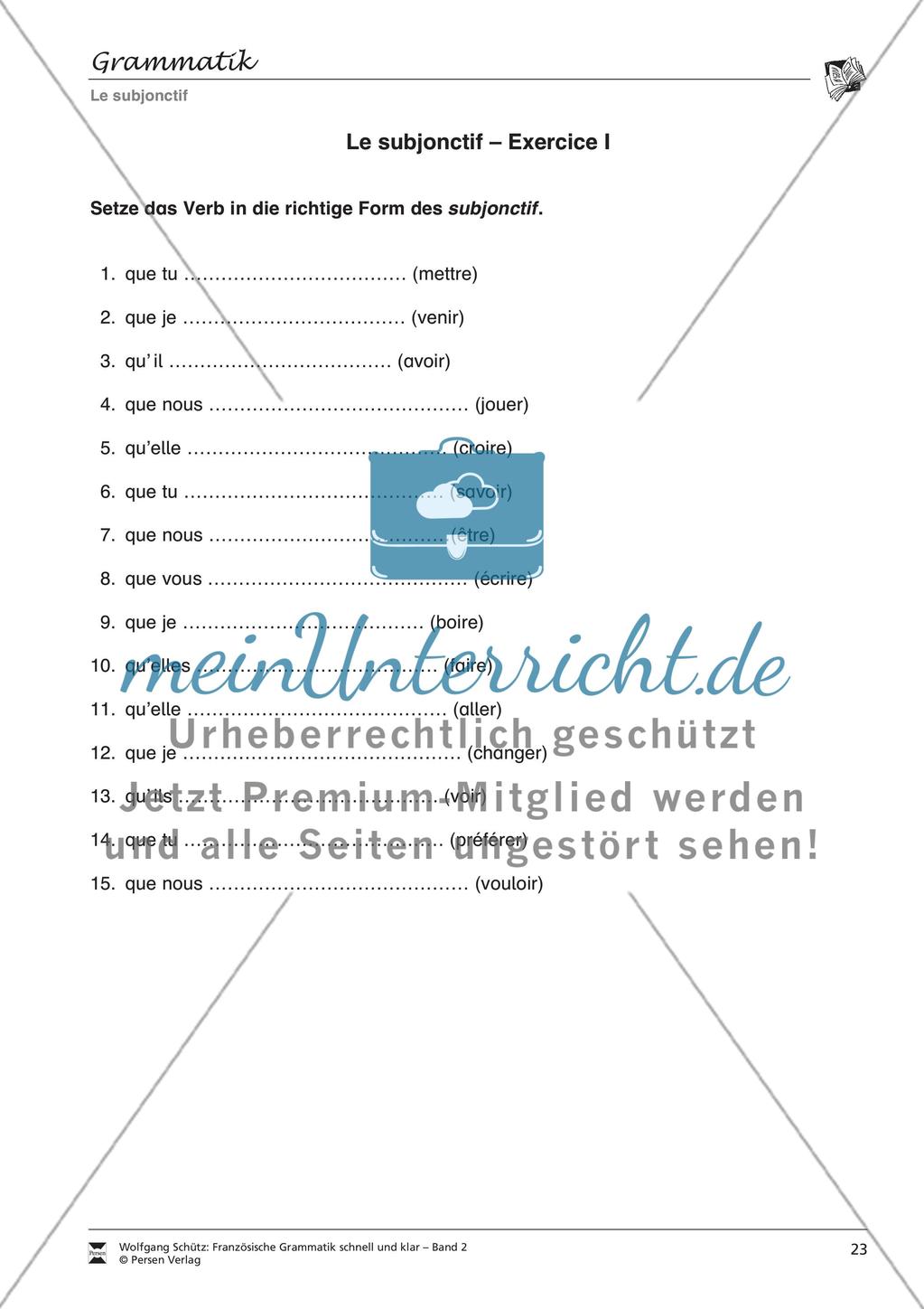 Le subjonctif Preview 3