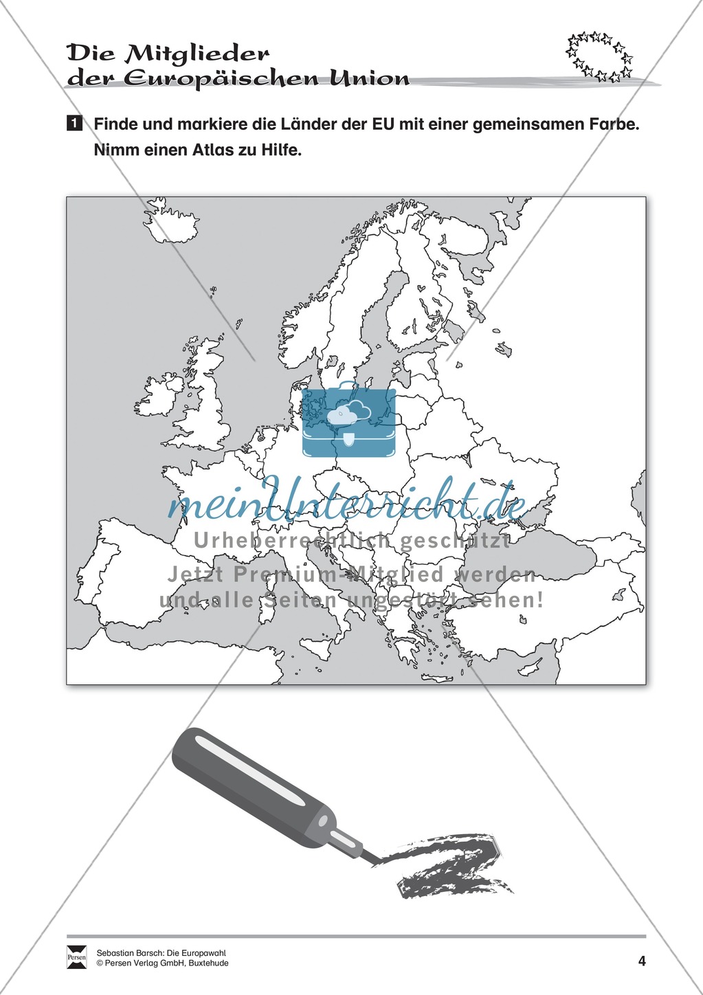 Die Europawahl: Infotext und Arbeitsblätter Preview 4
