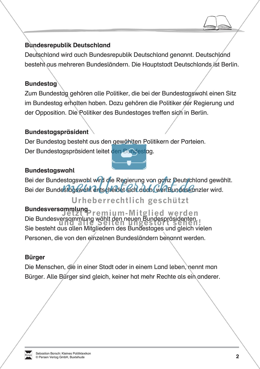 Kleines Politiklexikon: Von