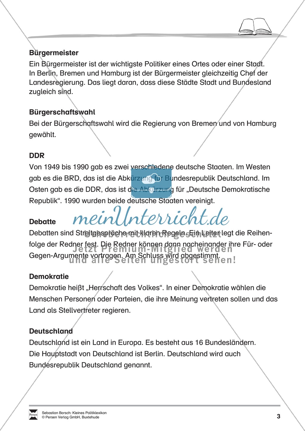 Kleines Politiklexikon: Von