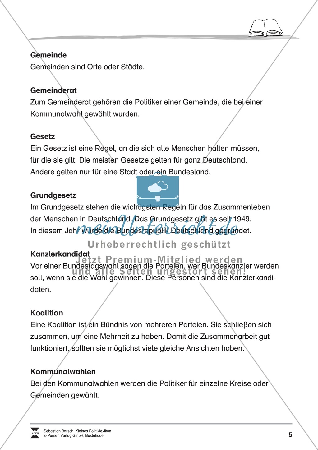 Kleines Politiklexikon: Von
