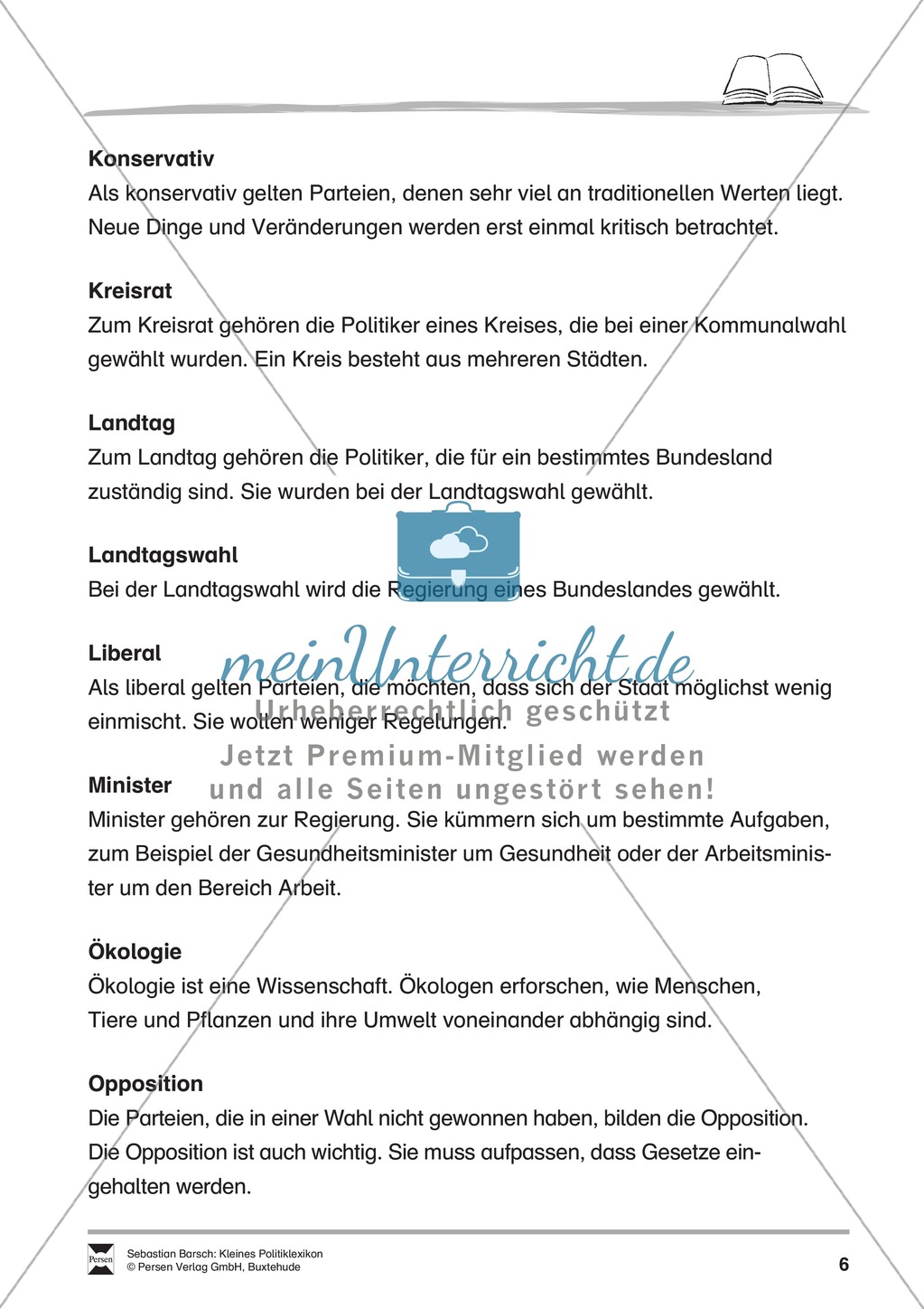 Kleines Politiklexikon: Von