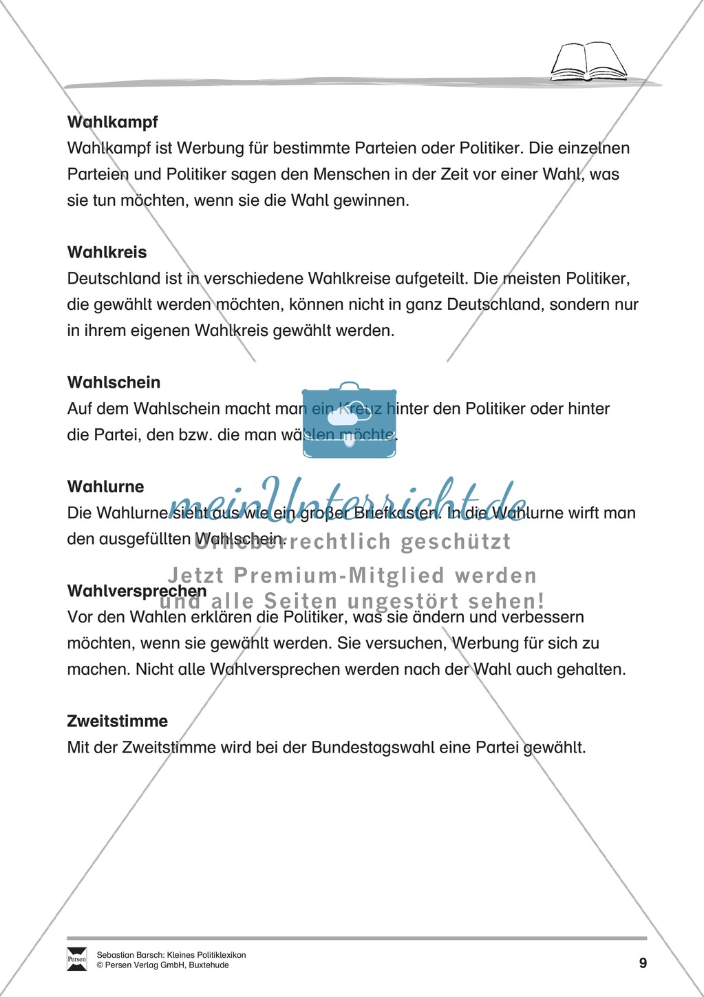 Kleines Politiklexikon: Von