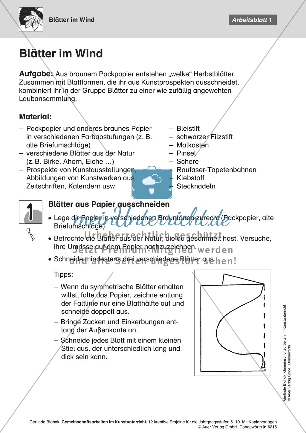 Arbeitsanleitung zur Collage