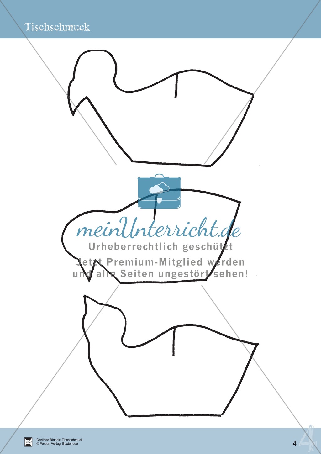 Tischschmuck: Serviettenhalter + Lehrerhinweise Preview 3
